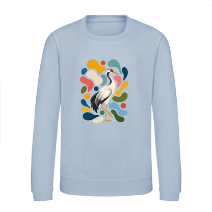 Stillness and Grace Kids' Sweatshirt - Freeform Fauna Sky Blue colour variant image
