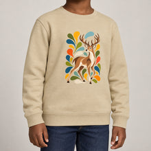 Woodland Majesty Kids' Sweatshirt - Freeform Fauna lead image