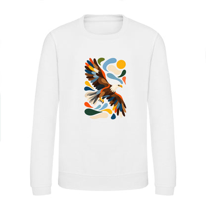 Skybound Spirit Kids' Sweatshirt - Freeform Fauna Arctic White colour variant image