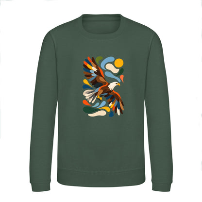 Skybound Spirit Kids' Sweatshirt - Freeform Fauna Bottle Green colour variant image
