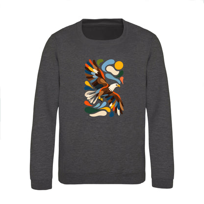 Skybound Spirit Kids' Sweatshirt - Freeform Fauna Charcoal colour variant image