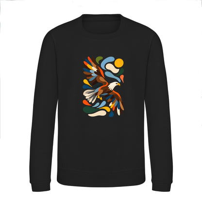 Skybound Spirit Kids' Sweatshirt - Freeform Fauna Deep Black colour variant image