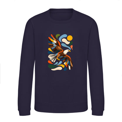 Skybound Spirit Kids' Sweatshirt - Freeform Fauna French Navy colour variant image
