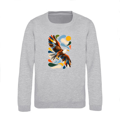 Skybound Spirit Kids' Sweatshirt - Freeform Fauna Heather Grey colour variant image