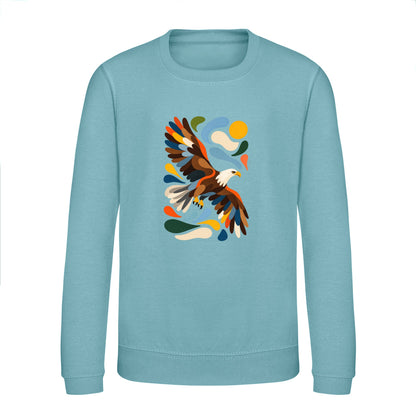 Skybound Spirit Kids' Sweatshirt - Freeform Fauna Seafoam colour variant image
