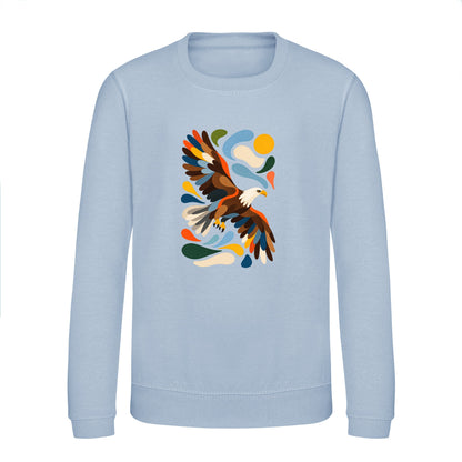 Skybound Spirit Kids' Sweatshirt - Freeform Fauna Sky Blue colour variant image