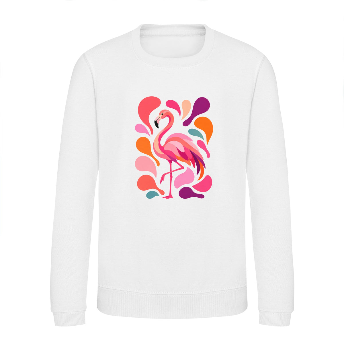Blush in Motion Kids' Sweatshirt - Freeform Fauna Arctic White colour variant image