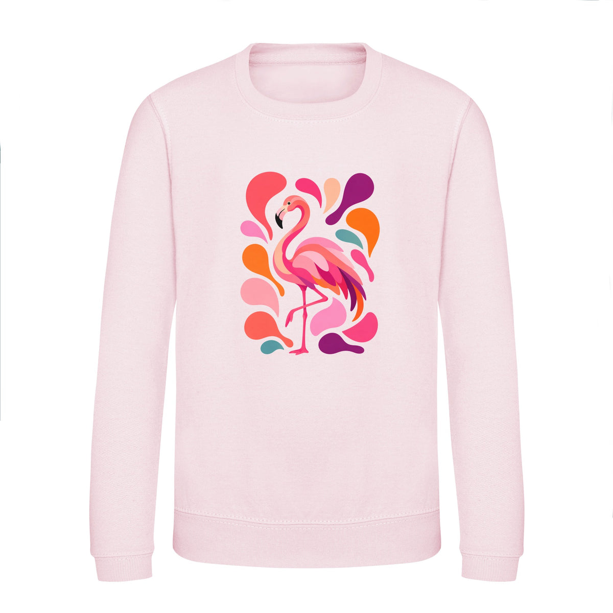 Blush in Motion Kids' Sweatshirt - Freeform Fauna Baby Pink colour variant image