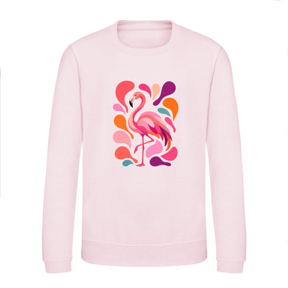 Blush in Motion Kids' Sweatshirt - Freeform Fauna Baby Pink colour variant image