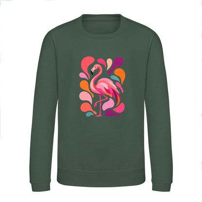 Blush in Motion Kids' Sweatshirt - Freeform Fauna Bottle Green colour variant image