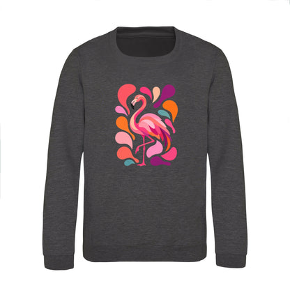 Blush in Motion Kids' Sweatshirt - Freeform Fauna Charcoal colour variant image