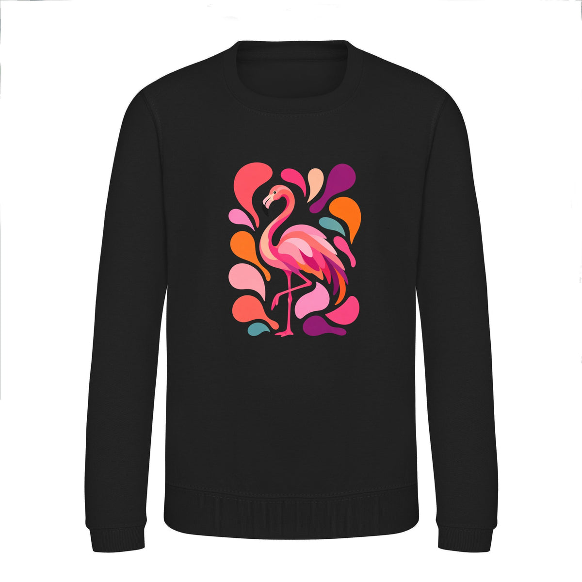 Blush in Motion Kids' Sweatshirt - Freeform Fauna Deep Black colour variant image