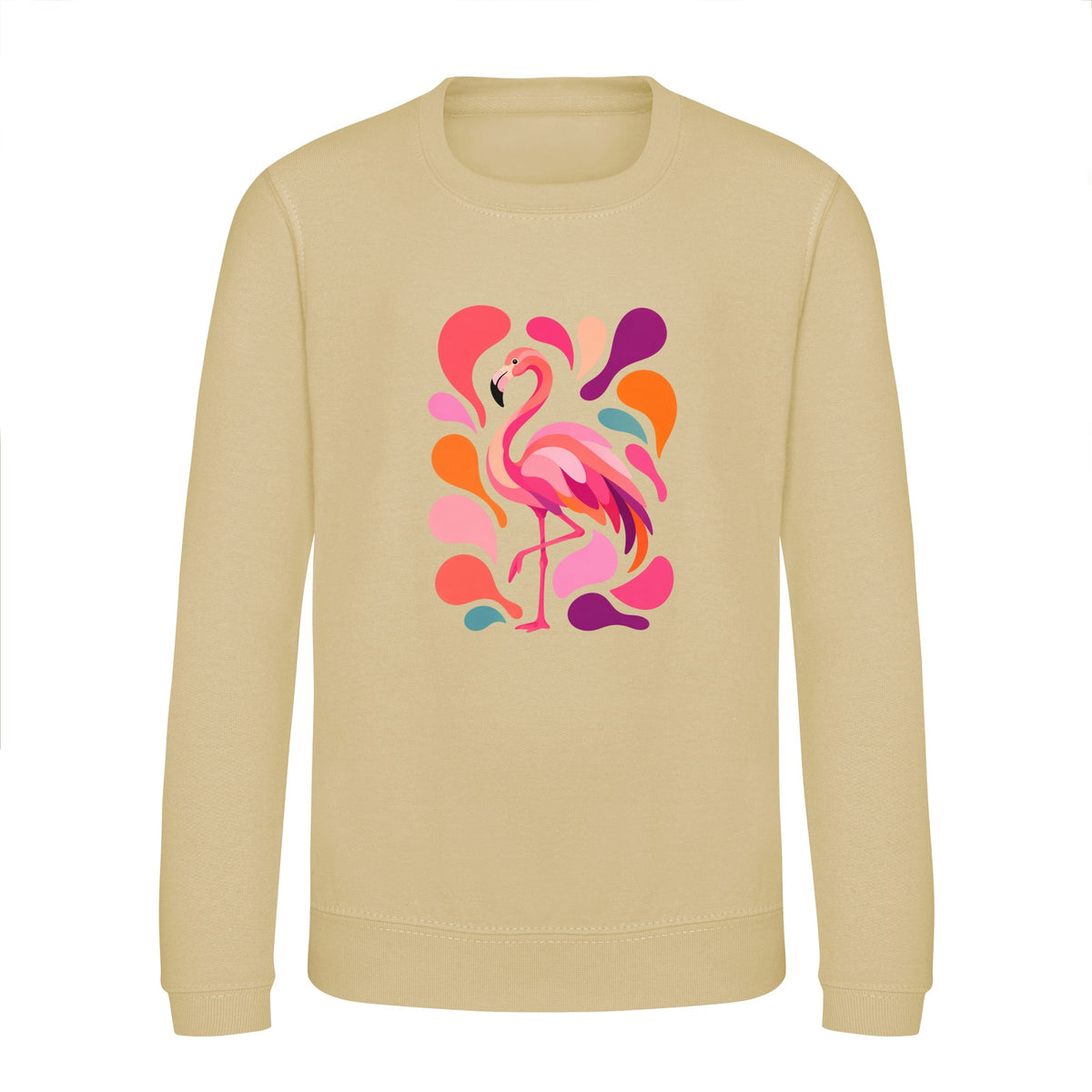 Blush in Motion Kids' Sweatshirt - Freeform Fauna Desert Sand colour variant image