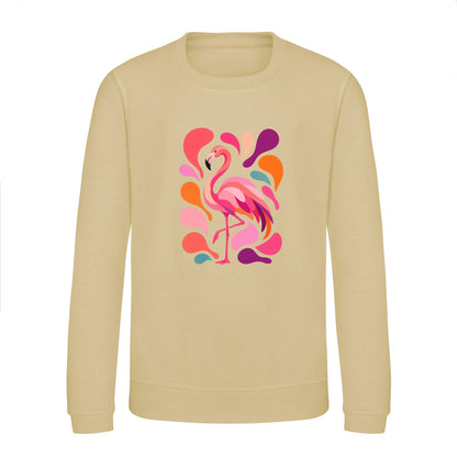 Blush in Motion Kids' Sweatshirt - Freeform Fauna Desert Sand colour variant image