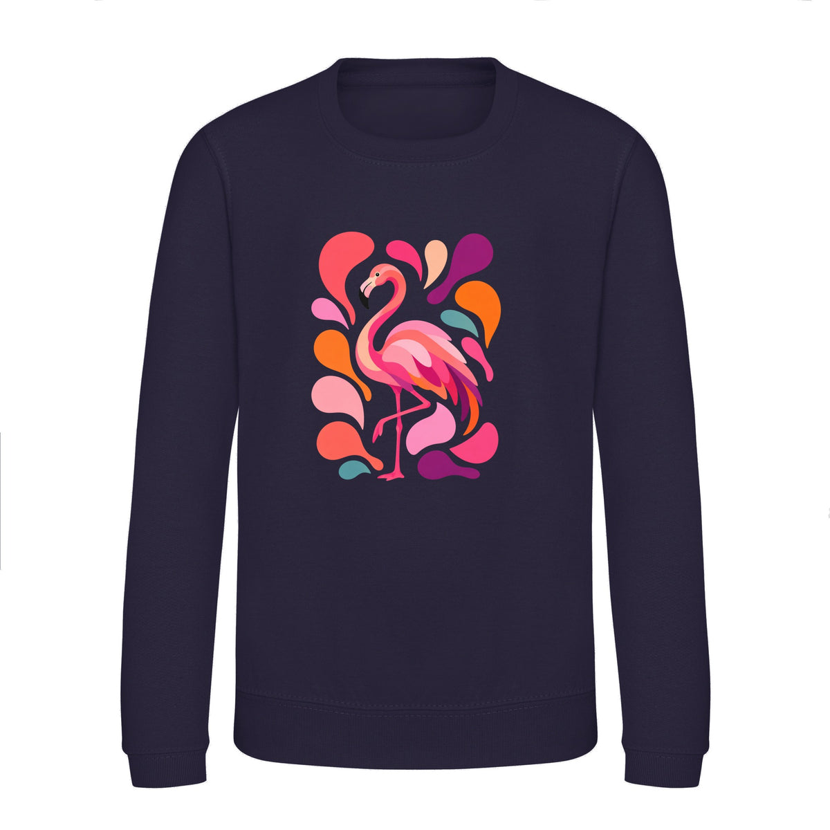 Blush in Motion Kids' Sweatshirt - Freeform Fauna French Navy colour variant image
