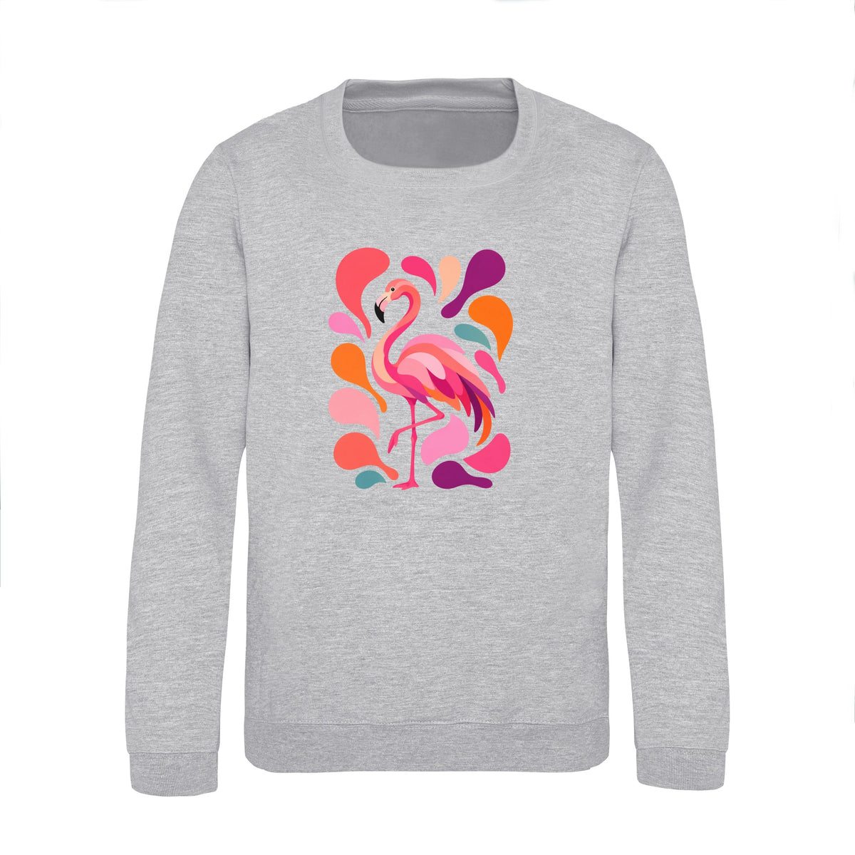 Blush in Motion Kids' Sweatshirt - Freeform Fauna Heather Grey colour variant image