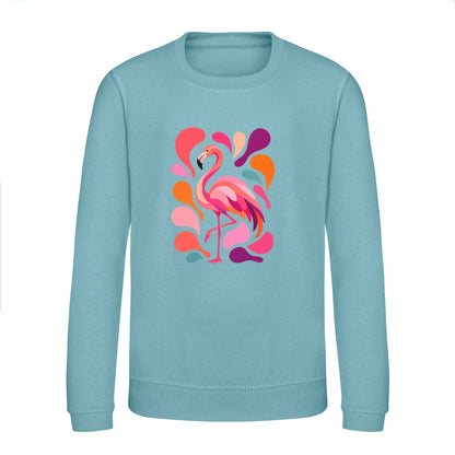 Blush in Motion Kids' Sweatshirt - Freeform Fauna Seafoam colour variant image