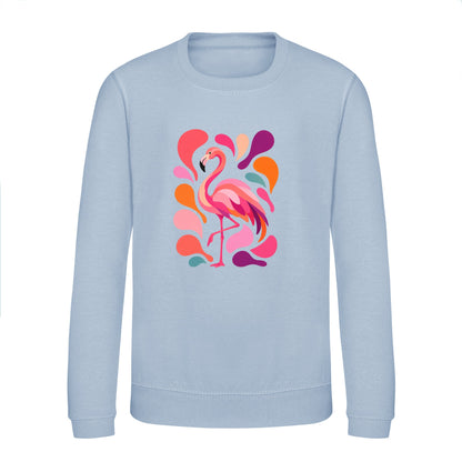 Blush in Motion Kids' Sweatshirt - Freeform Fauna Sky Blue colour variant image