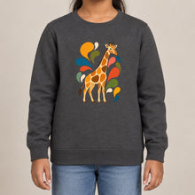 Sunlit Safari Kids' Sweatshirt - Freeform Fauna lead image