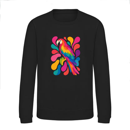 Tropical Burst Kids' Sweatshirt - Freeform Fauna Deep Black colour variant image