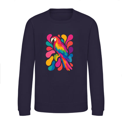 Tropical Burst Kids' Sweatshirt - Freeform Fauna French Navy colour variant image