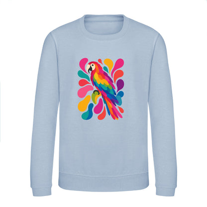 Tropical Burst Kids' Sweatshirt - Freeform Fauna Sky Blue colour variant image
