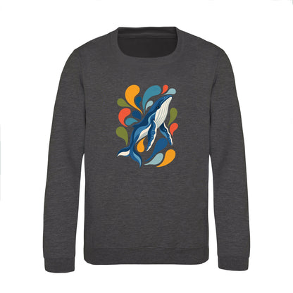 Ocean Song Kids' Sweatshirt - Freeform Fauna Charcoal colour variant image