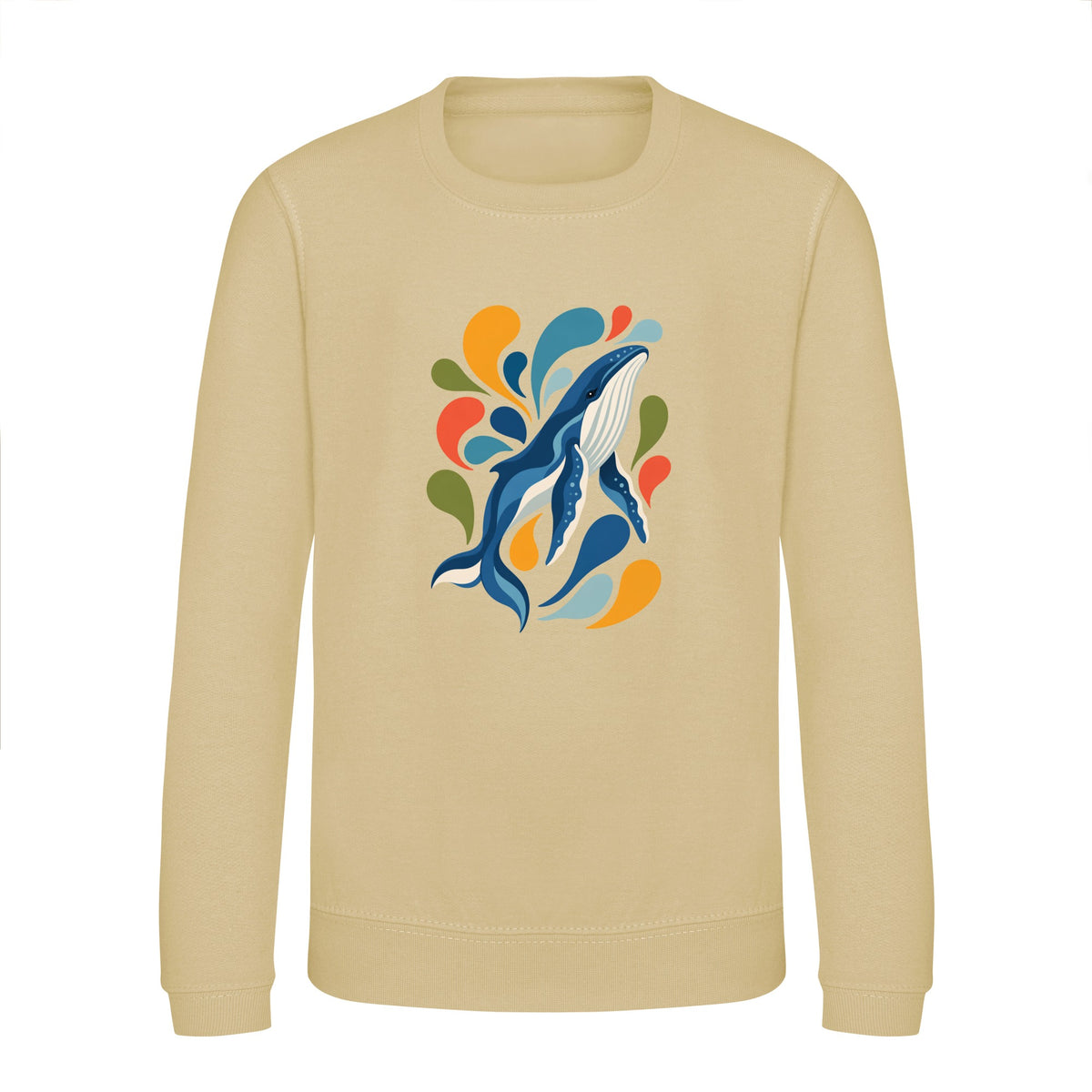 Ocean Song Kids' Sweatshirt - Freeform Fauna Desert Sand colour variant image