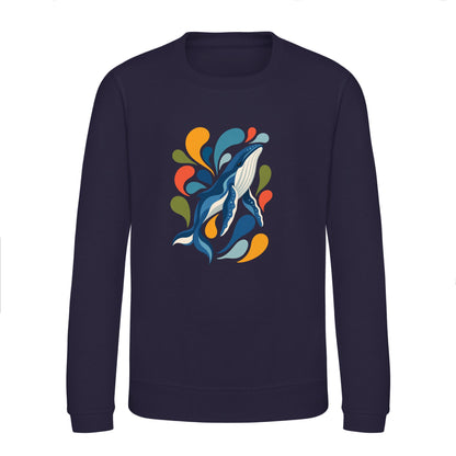 Ocean Song Kids' Sweatshirt - Freeform Fauna French Navy colour variant image