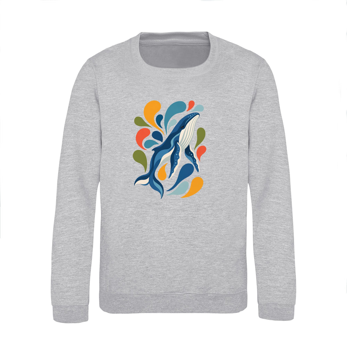 Ocean Song Kids' Sweatshirt - Freeform Fauna Heather Grey colour variant image