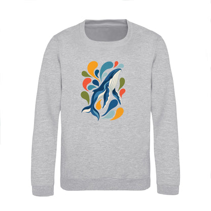 Ocean Song Kids' Sweatshirt - Freeform Fauna Heather Grey colour variant image