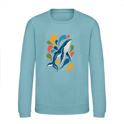 Ocean Song Kids' Sweatshirt - Freeform Fauna Seafoam colour variant image