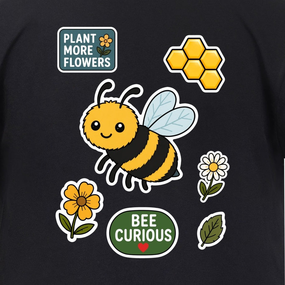 Bee Curious Kids' Sweatshirt - Badges of the Wild gallery image 2