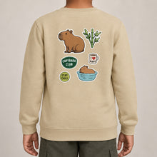 Capybara Chill Club Kids' Sweatshirt - Badges of the Wild lead image