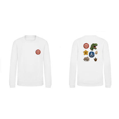 Dino Discovery Club Kids' Sweatshirt - Badges of the Wild Arctic White colour variant image