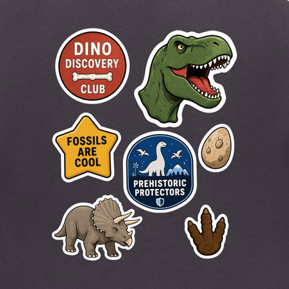 Dino Discovery Club Kids' Sweatshirt - Badges of the Wild gallery image 2