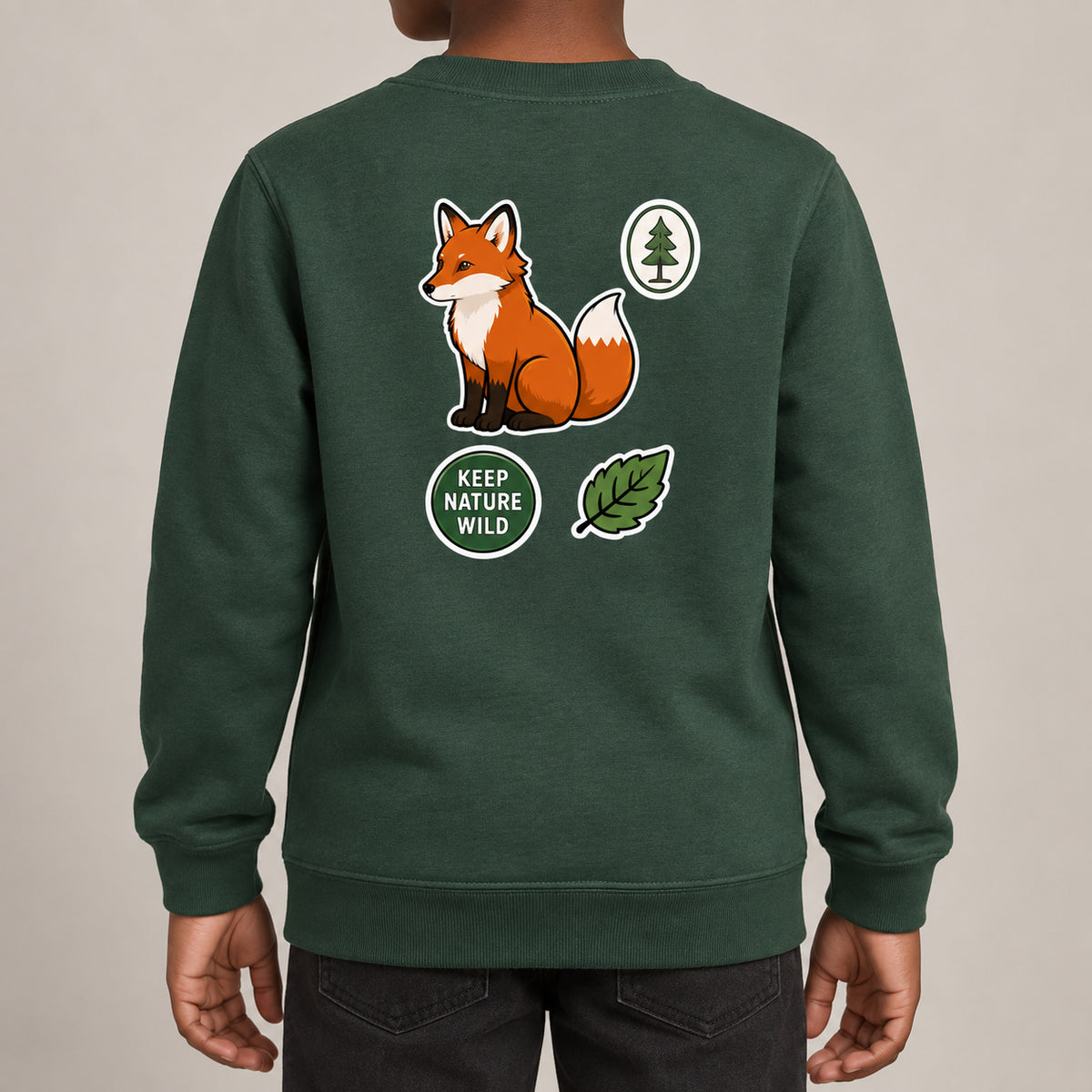 Keep Nature Wild Kids' Sweatshirt - Badges of the Wild lead image