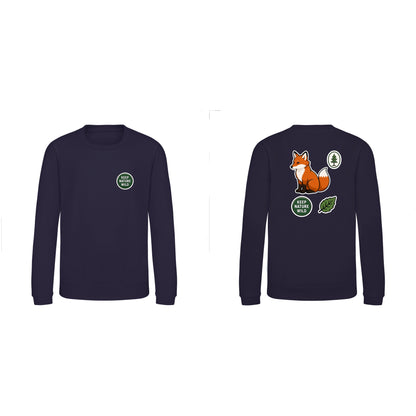 Keep Nature Wild Kids' Sweatshirt - Badges of the Wild French Navy colour variant image