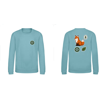 Keep Nature Wild Kids' Sweatshirt - Badges of the Wild Seafoam colour variant image