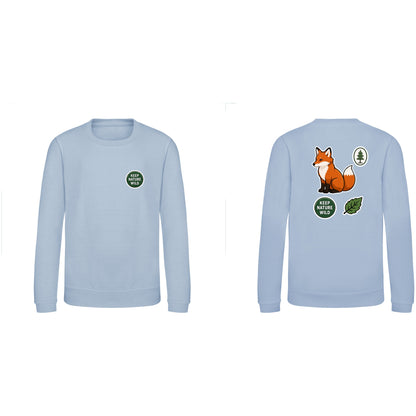 Keep Nature Wild Kids' Sweatshirt - Badges of the Wild Sky Blue colour variant image