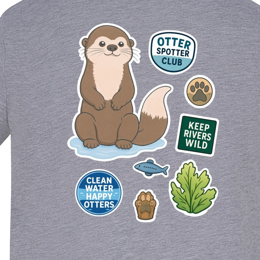 Otter Spotter Club Kids' Sweatshirt - Badges of the Wild gallery image 2