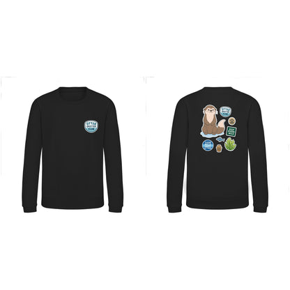 Otter Spotter Club Kids' Sweatshirt - Badges of the Wild Deep Black colour variant image