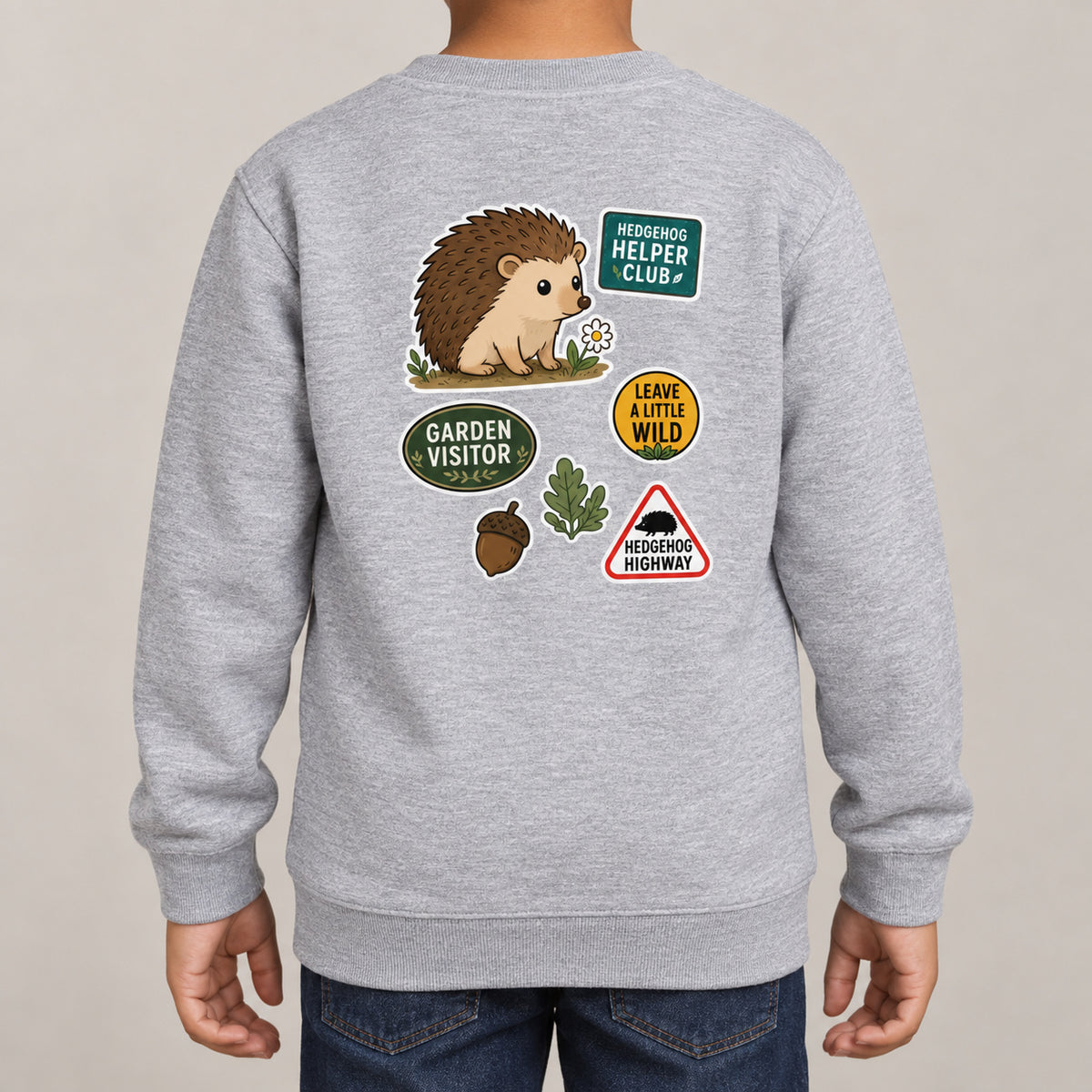 Hedgehog Helper Club Kids' Sweatshirt - Badges of the Wild lead image