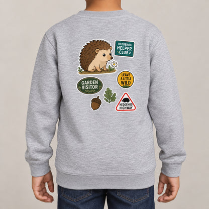 Hedgehog Helper Club Kids' Sweatshirt - Badges of the Wild lead image