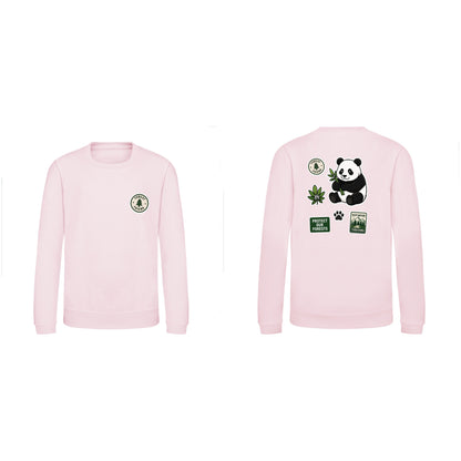 Forest Protector Kids' Sweatshirt - Badges of the Wild Baby Pink colour variant image