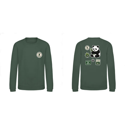 Forest Protector Kids' Sweatshirt - Badges of the Wild Bottle Green colour variant image