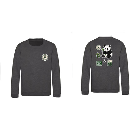 Forest Protector Kids' Sweatshirt - Badges of the Wild Charcoal colour variant image