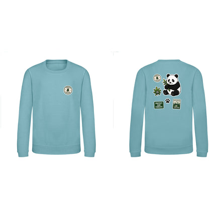 Forest Protector Kids' Sweatshirt - Badges of the Wild Seafoam colour variant image