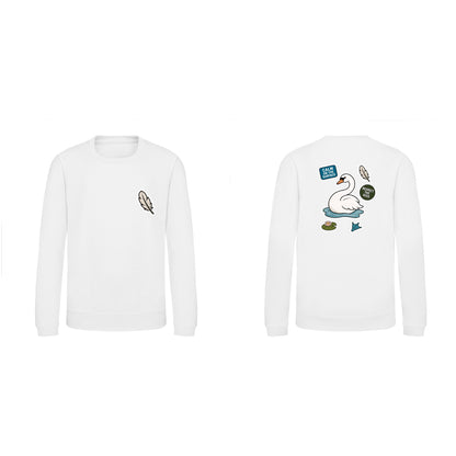 Calm on the Surface Kids' Sweatshirt - Badges of the Wild Arctic White colour variant image