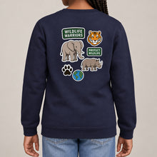 Wildlife Warriors Kids' Sweatshirt - Badges of the Wild lead image